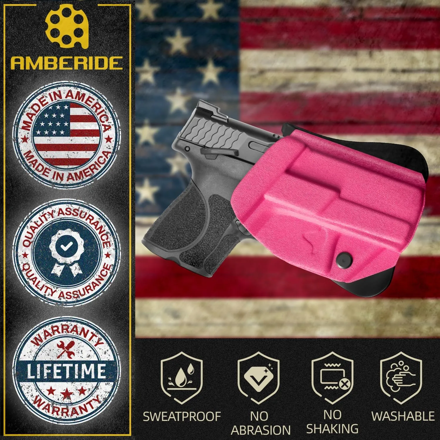P365 X Macro Holster IWB OWB Kydex Holster Fit: Sig Sauer P365 X Macro Pistol – Inside Waistband Concealed Carry – Adjustable Cant & 'Posi-Click' Retention – No Wear - No Jitter - US Made by Amberide