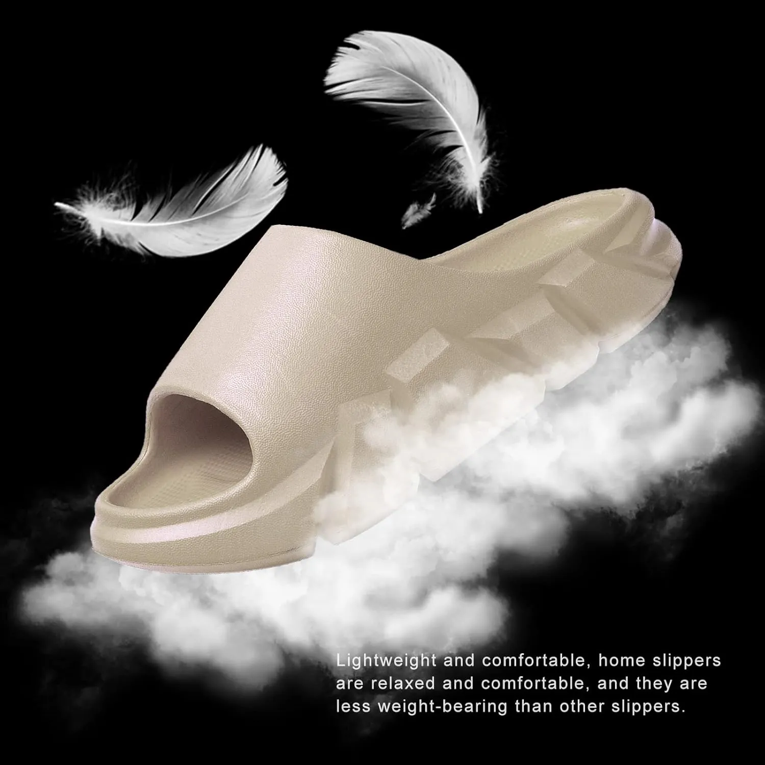 Pillow Slippers for Women and Men,Cloud Slippers Shower Shoes women Non-Slip Soft Thick Sole Home House Cloud Cushion comfy slippers for women
