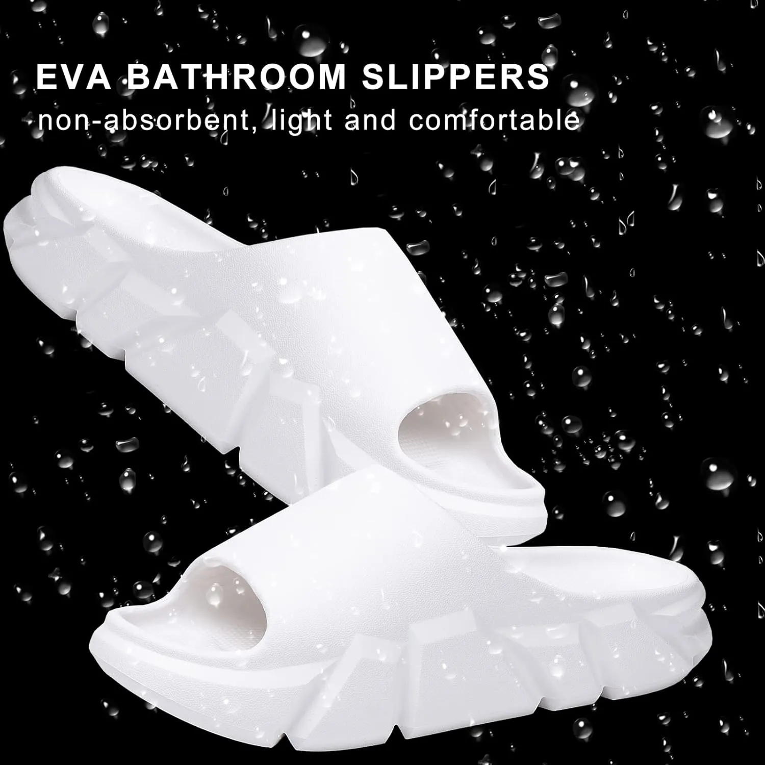 Pillow Slippers for Women and Men,Cloud Slippers Shower Shoes women Non-Slip Soft Thick Sole Home House Cloud Cushion comfy slippers for women