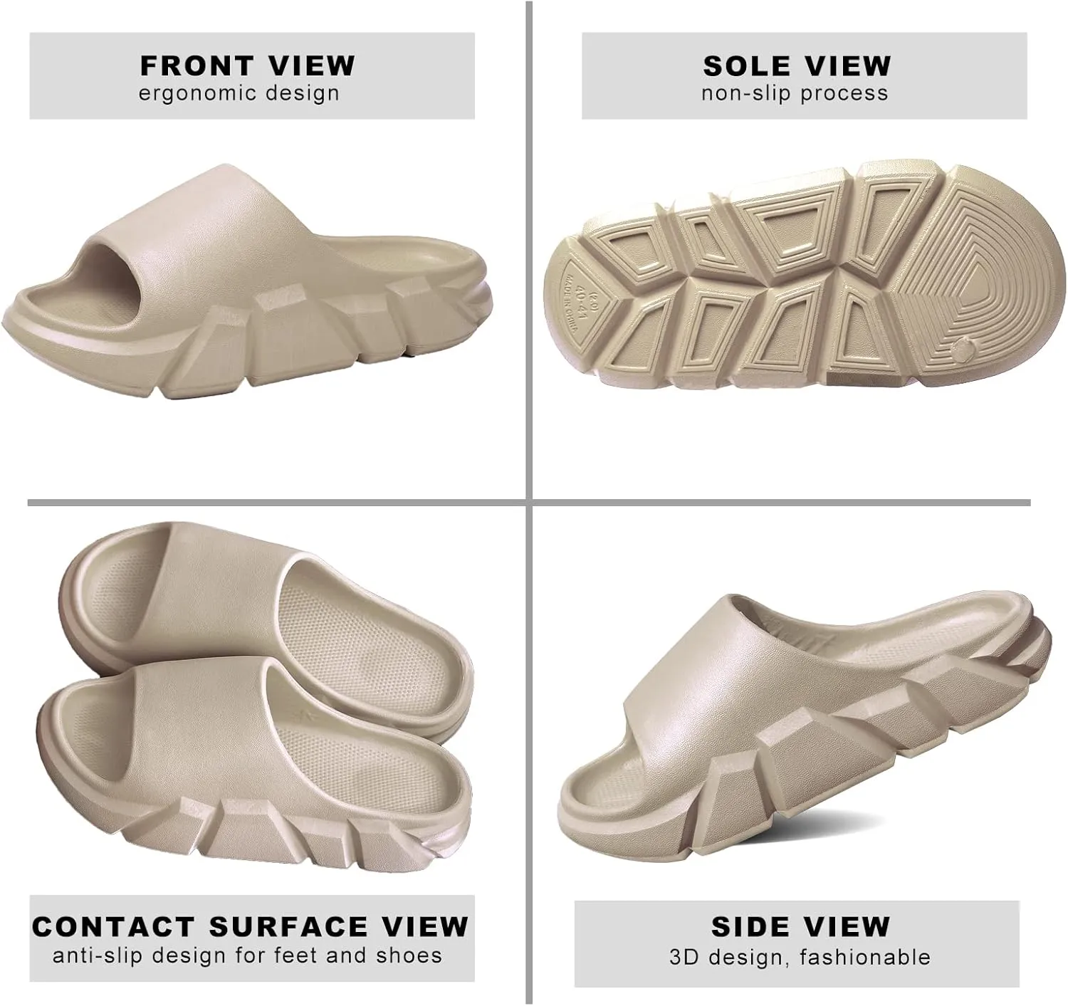 Pillow Slippers for Women and Men,Cloud Slippers Shower Shoes women Non-Slip Soft Thick Sole Home House Cloud Cushion comfy slippers for women