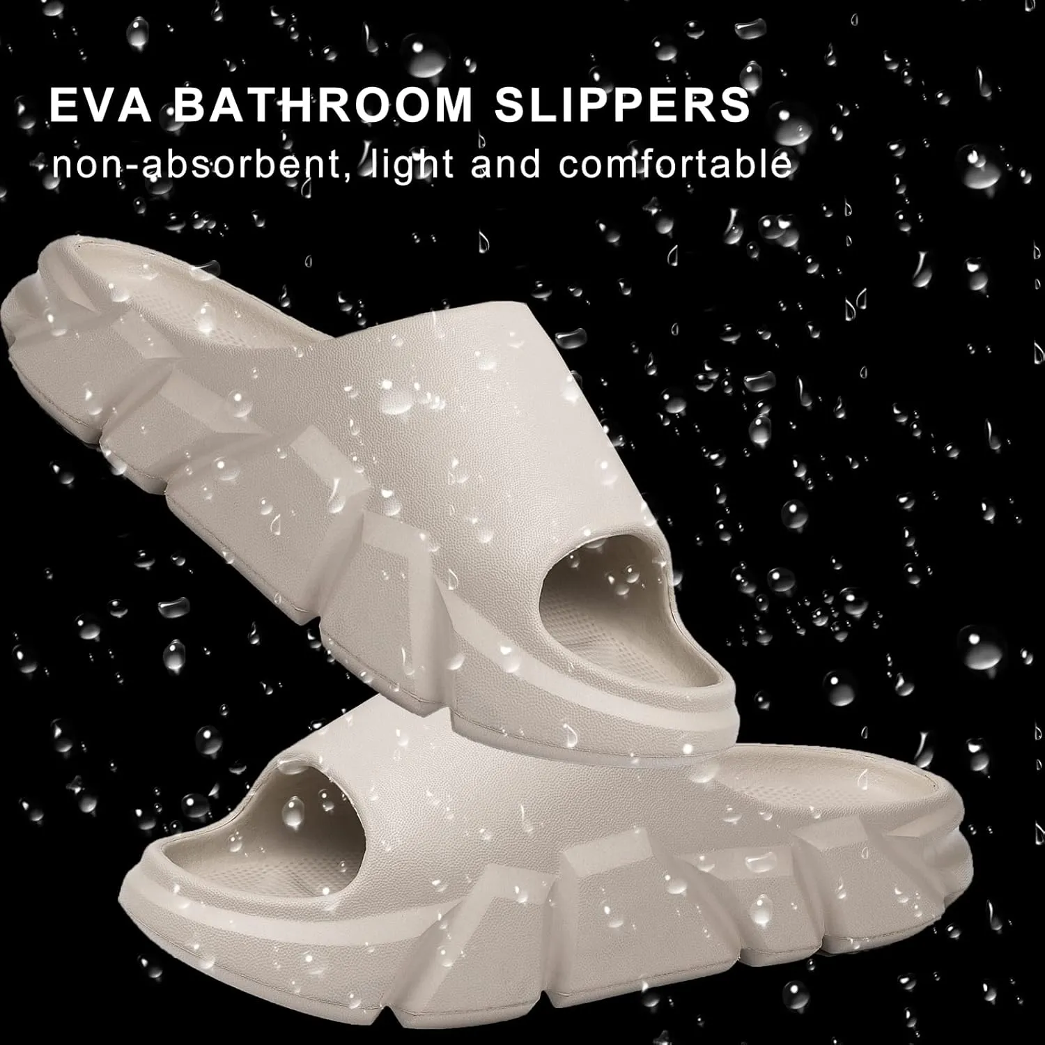 Pillow Slippers for Women and Men,Cloud Slippers Shower Shoes women Non-Slip Soft Thick Sole Home House Cloud Cushion comfy slippers for women