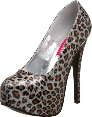 Pleaser Bordello Women's Teeze 37 Cheetah Platfom Pump