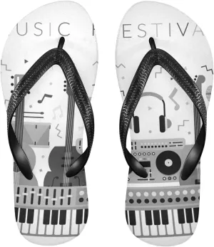 Poeticcity Flip Sandal Men Women Flip Flops for Hotel Spa Home Slippers Bedroom Travel S-XXL