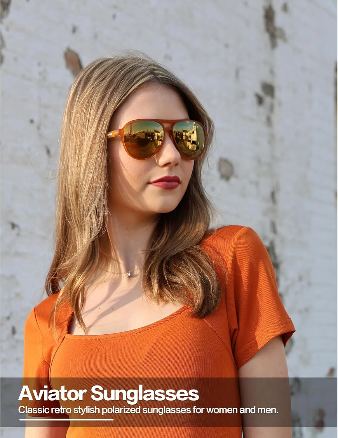 Polarized Aviator Sunglasses for Women Men Retro Trendy Sports Sunglasses for Outdoor UV400 Protection