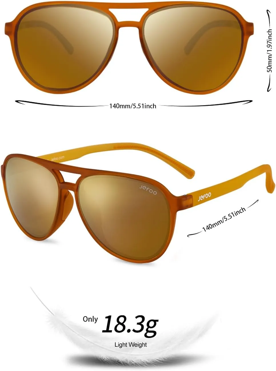 Polarized Aviator Sunglasses for Women Men Retro Trendy Sports Sunglasses for Outdoor UV400 Protection