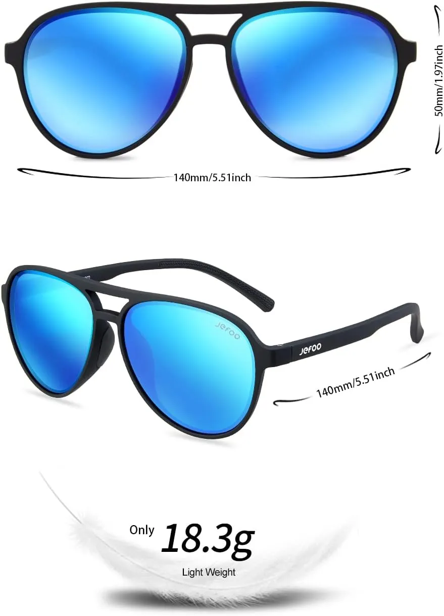 Polarized Aviator Sunglasses for Women Men Retro Trendy Sports Sunglasses for Outdoor UV400 Protection