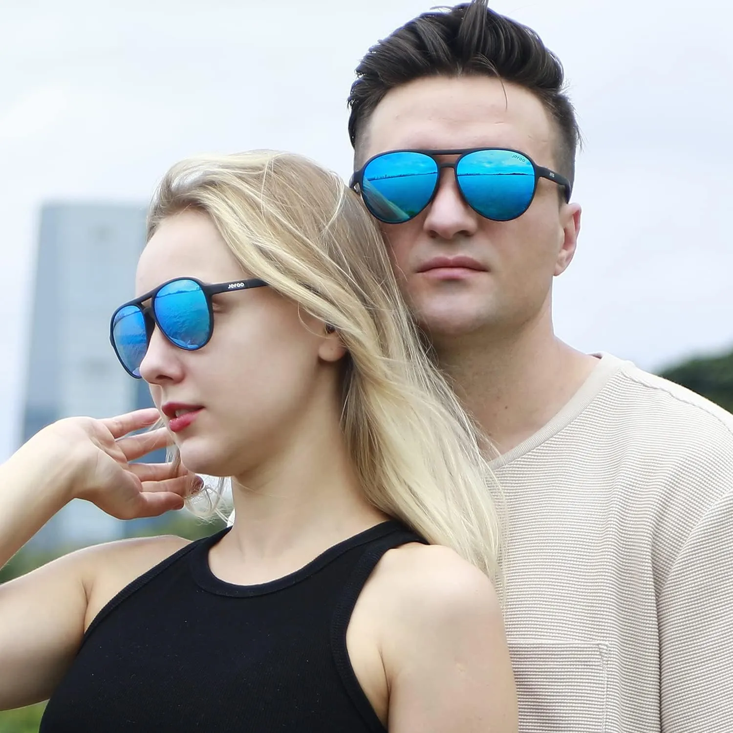Polarized Aviator Sunglasses for Women Men Retro Trendy Sports Sunglasses for Outdoor UV400 Protection