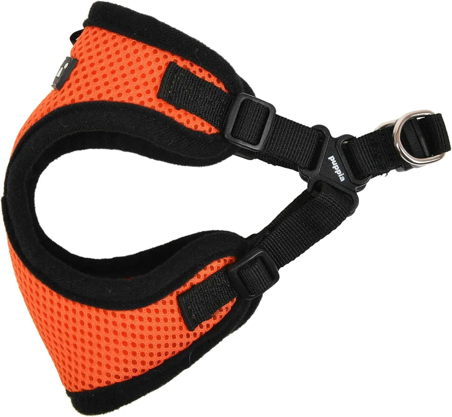 Puppia Dog Harness Comfort Mesh Step-in All Season No Pull No Choke Walking Training Adjustable Neck & Chest for Small & Medium Dog - Orange - S
