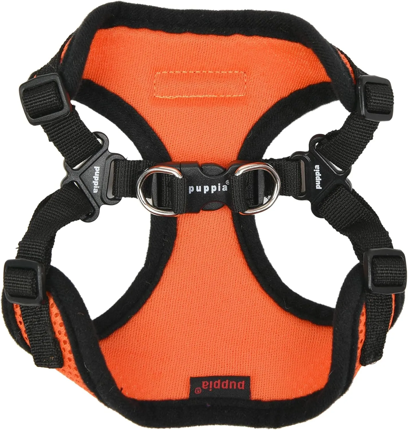 Puppia Dog Harness Comfort Mesh Step-in All Season No Pull No Choke Walking Training Adjustable Neck & Chest for Small & Medium Dog - Orange - S