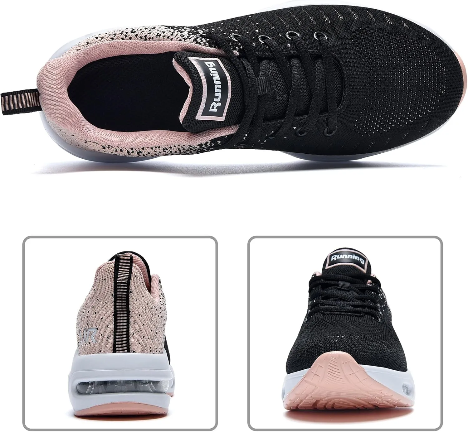 QAUPPE Womens Fashion Lightweight Air Sports Walking Sneakers Breathable Gym Jogging Running Tennis Shoes US 5.5-11 B(M)…