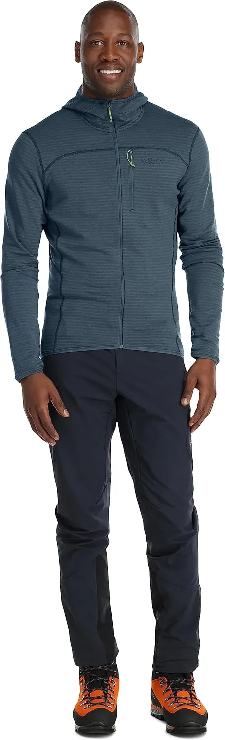 Rab Men's Ascendor Light Hoody Fleece Hooded Full-Zip Jacket for Climbing, Skiing, Backcountry Touring, & Mountaineering