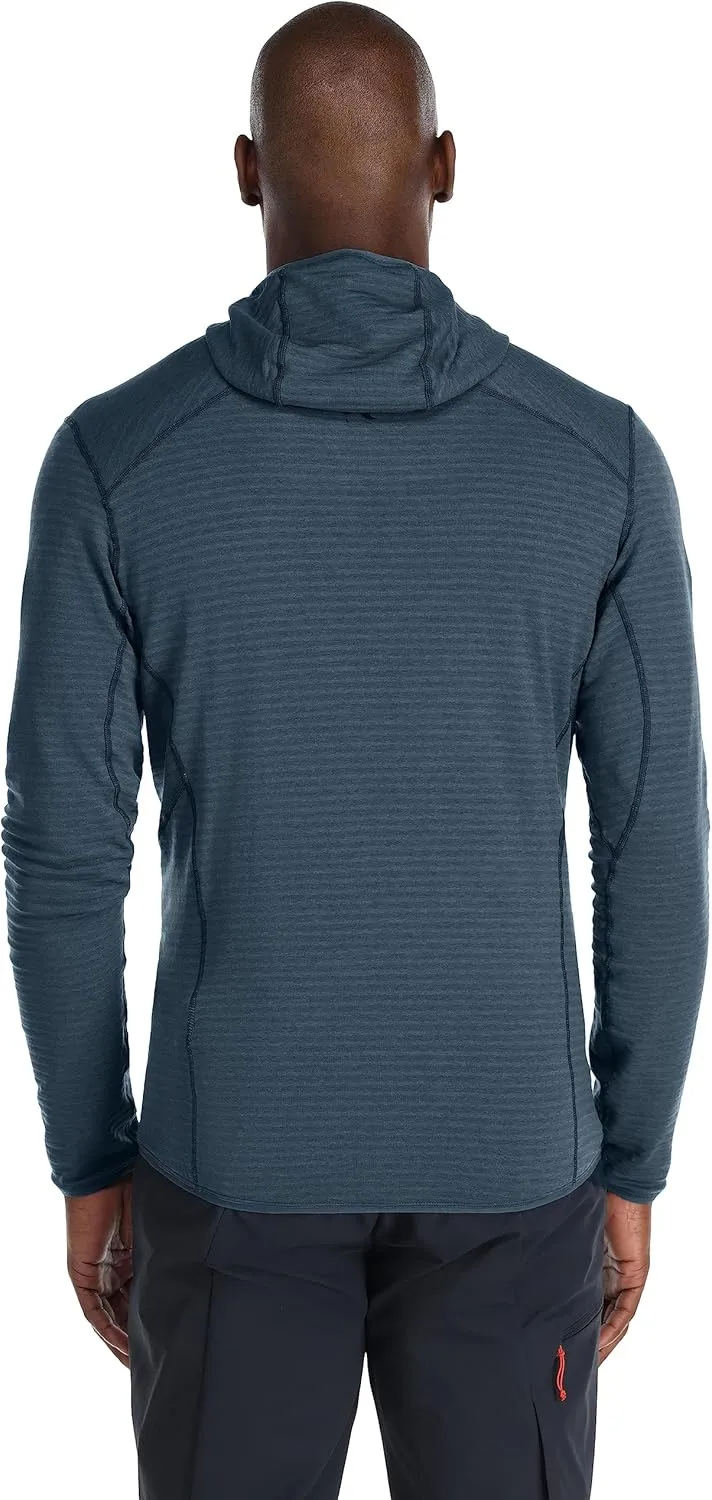 Rab Men's Ascendor Light Hoody Fleece Hooded Full-Zip Jacket for Climbing, Skiing, Backcountry Touring, & Mountaineering