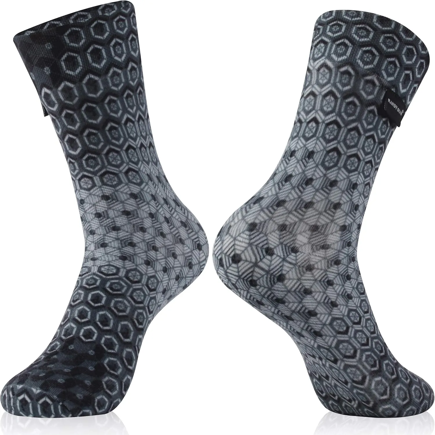RANDY SUN Ultra-thin Golf Waterproof Socks, Breathable Men's Women's Sports Mid Calf Socks 1&2 Pairs