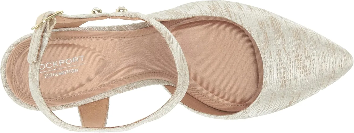 Rockport Women's Total Motion 75mmpth Cross Strap Pump