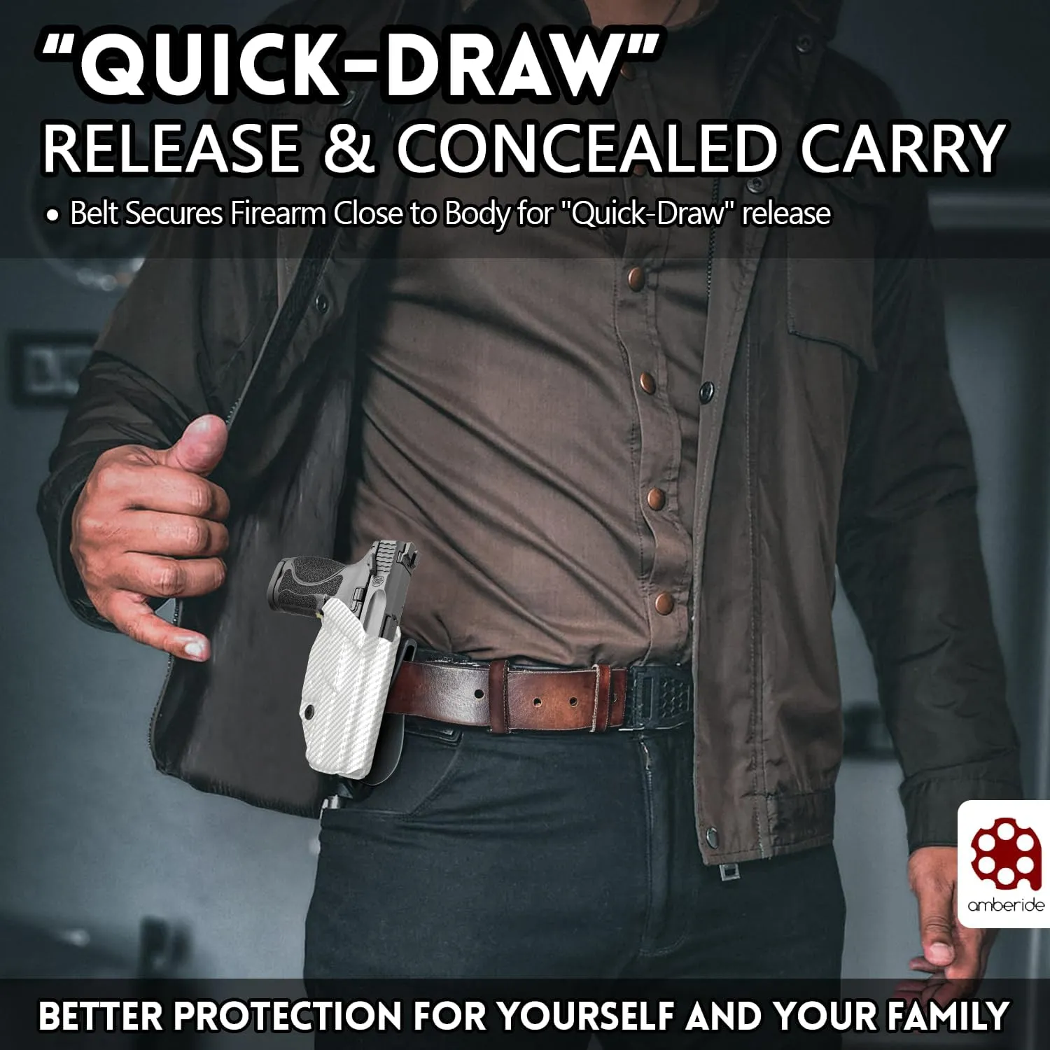 S&W SD9VE SD40VE Holster IWB & OWB Kydex Holster Fit: Smith & Wesson SD9 VE & SD40 VE Pistol – Inside Waistband Concealed Carry – Adj. Cant & 'Posi-Click' Retention – No Wear - No Jitter - USA Made