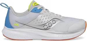 Saucony Ride Kidz Sneaker, Grey/Blue/Citron, 4 US Unisex Big Kid