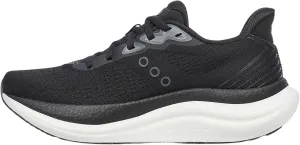 Saucony Women's Triumph 23 Sneaker, Black/White, 10 Wide