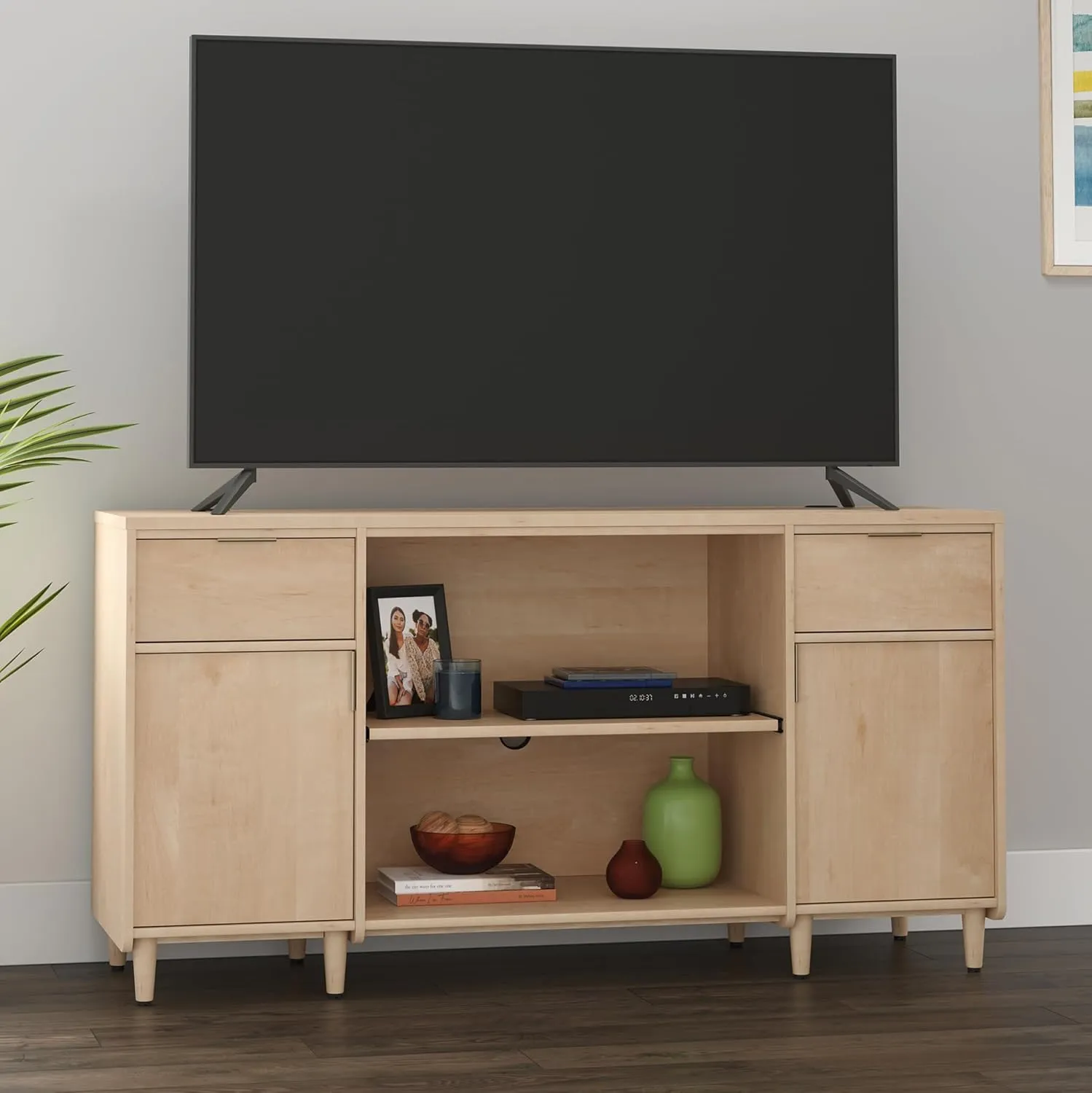 Sauder Clifford Place Commercial Office Credenza, Natural Maple Finish