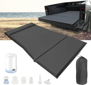 Self-Inflating Memory Foam Mattress for Tesla Cybertruck 2024, One-Touch Inflate/Deflate Tesla Cybertruck Bed Mattress, Durable High Resilience Memory Foam Cybertruck Camping Sleeping Mats