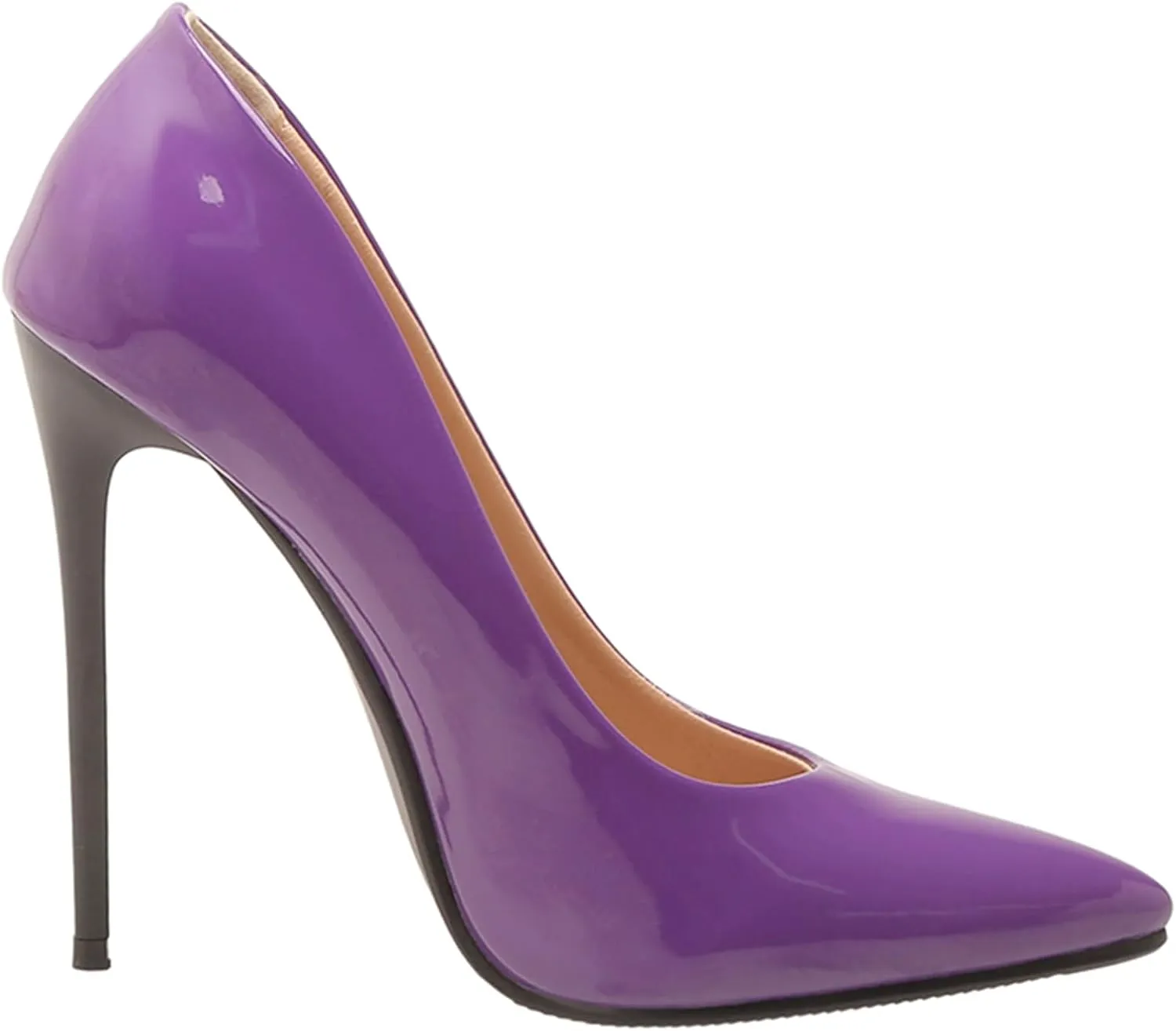 Sexy Women's Pointed Toe Stiletto Pumps Slip-On High Heels, Minimalist Classic Design with Ultra-Thin Heel