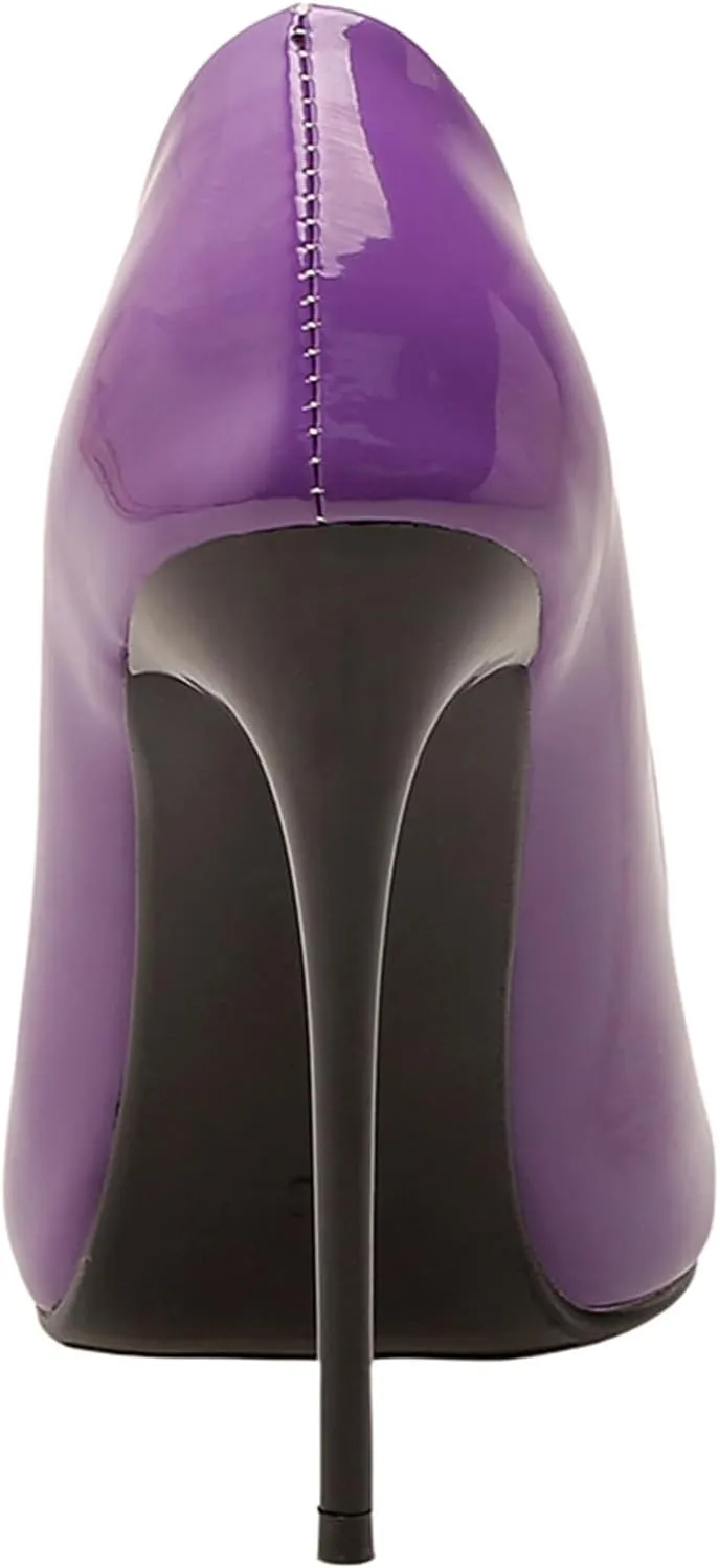 Sexy Women's Pointed Toe Stiletto Pumps Slip-On High Heels, Minimalist Classic Design with Ultra-Thin Heel