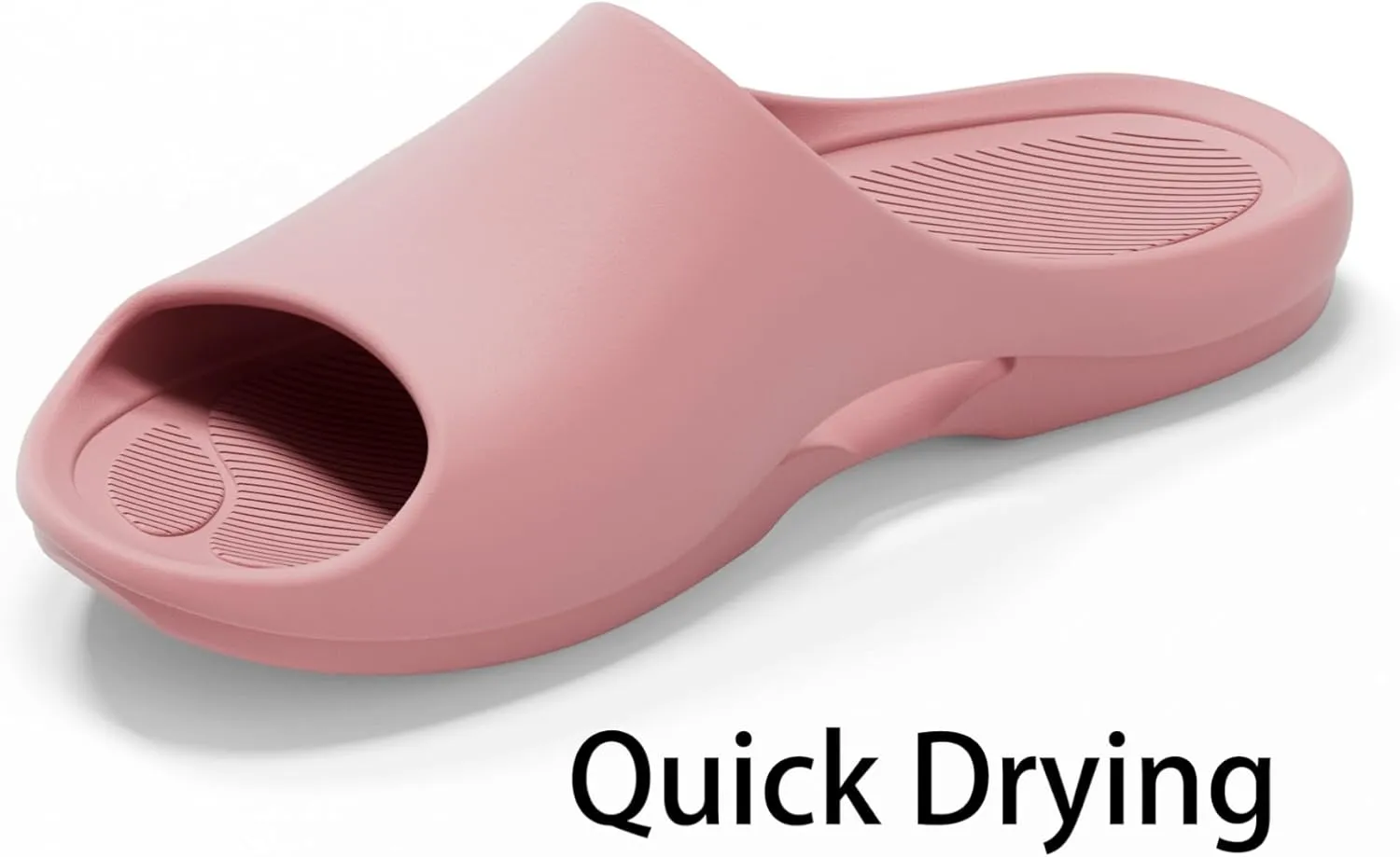Shower Shoes, Non Slip Slide Sandals for Women and Men, Lightweight House Slippers for Indoor Bathroom Dorm Pool Swimming Beach