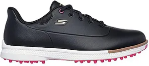 Skechers Golf Women's Jasmine Waterproof Golf Shoe Sneaker, Black/Pink Spikeless, 10