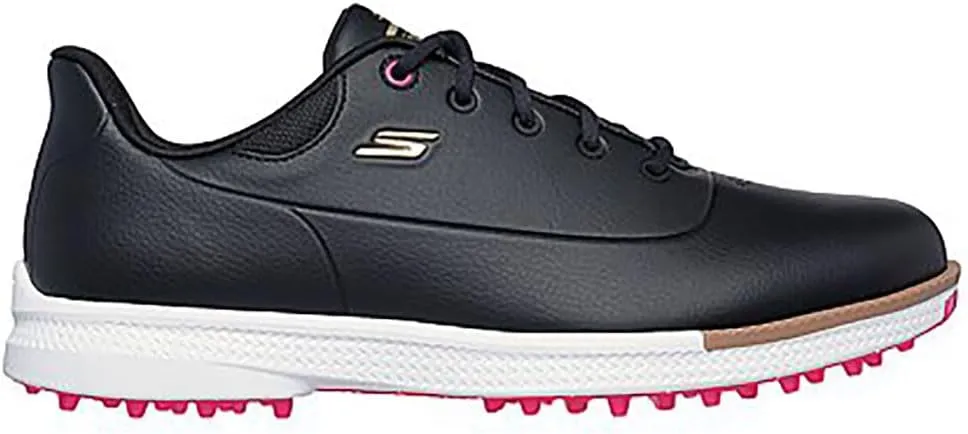 Skechers Golf Women's Jasmine Waterproof Golf Shoe Sneaker, Black/Pink Spikeless, 10
