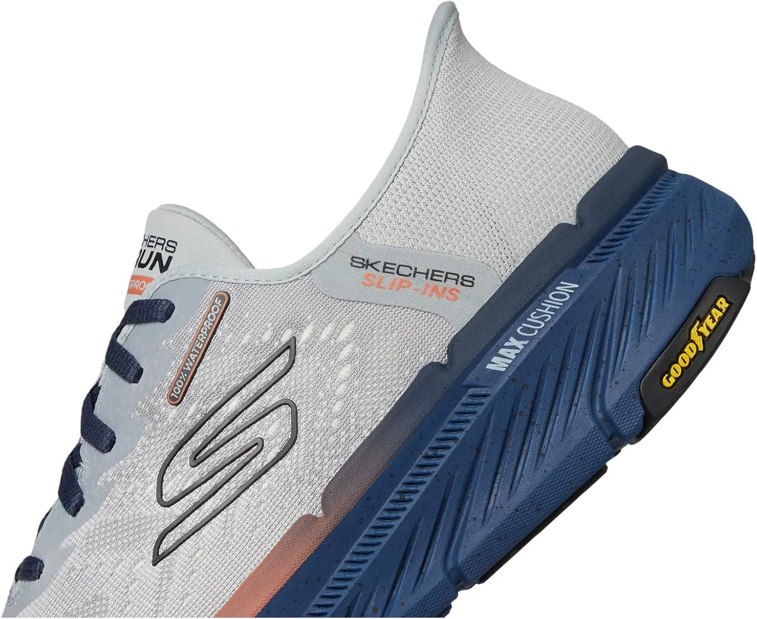 Skechers Men's Max Cushioning Premier 2.0-100% Waterproof Stanch Sneaker