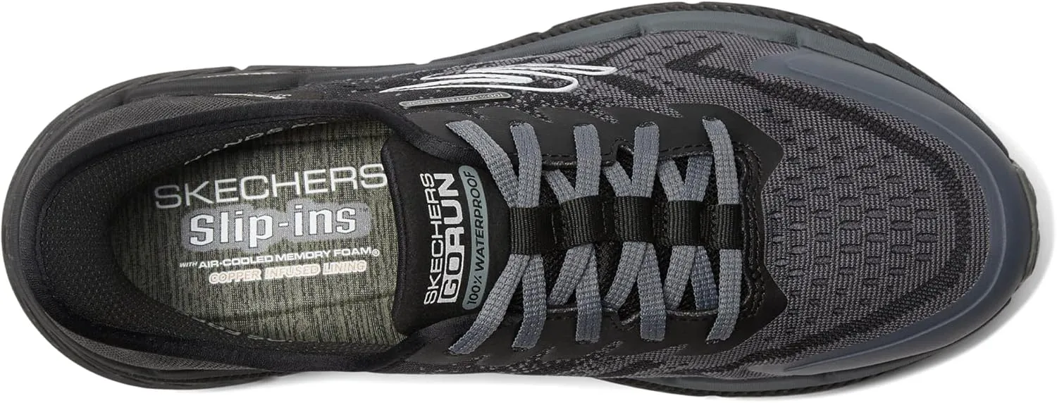 Skechers Men's Max Cushioning Premier 2.0-100% Waterproof Stanch Sneaker