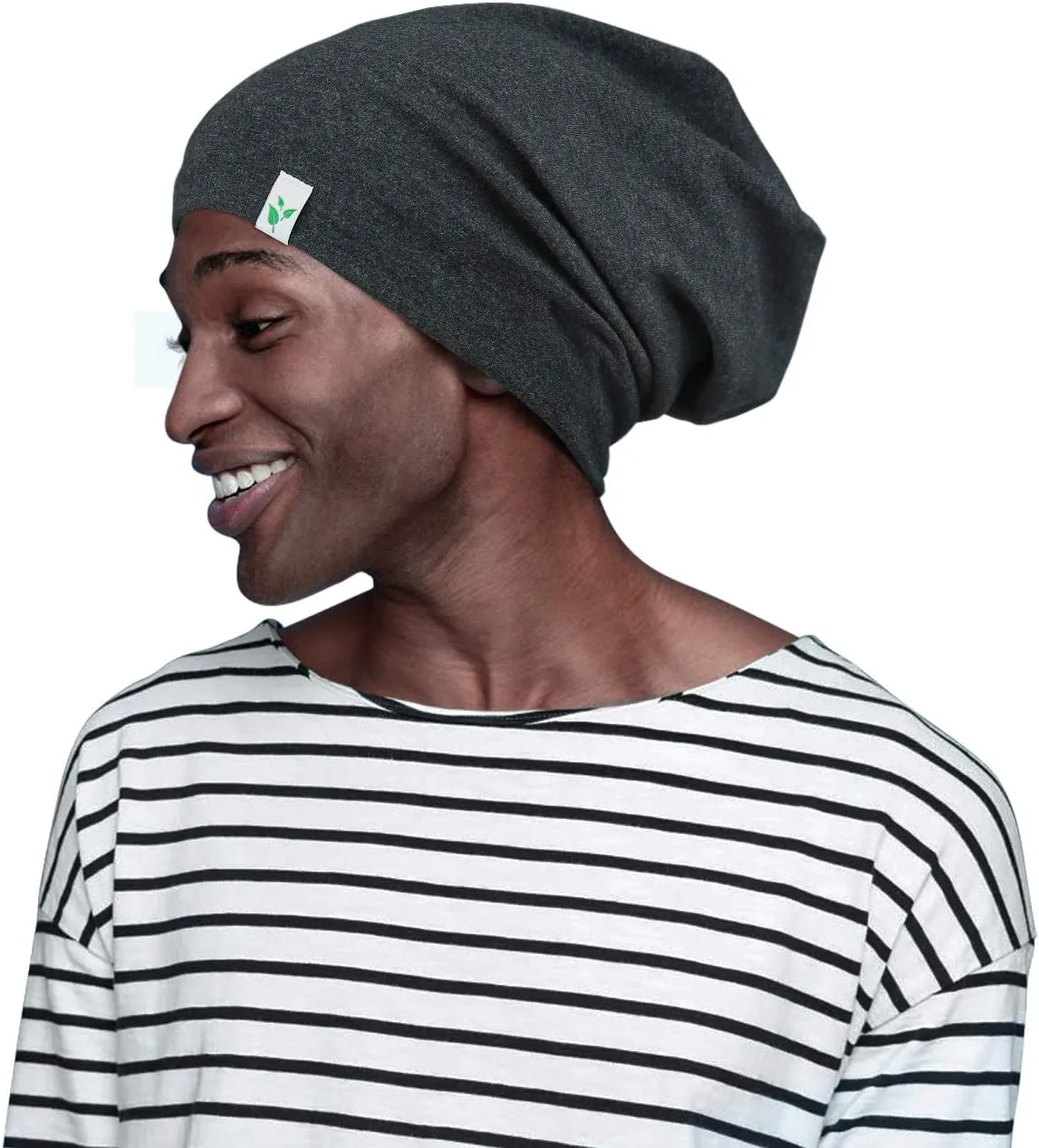 Sleep Cap-2Pcs Designed for Men with Natural Curly Wave Hair Satin Lined,Gifts for Boyfriend,Husband & Dad,