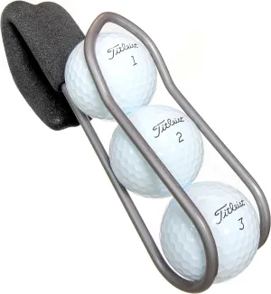 SnakeBelly Golf Ball Holder - PRO with Quick-Draw Release (Silver)