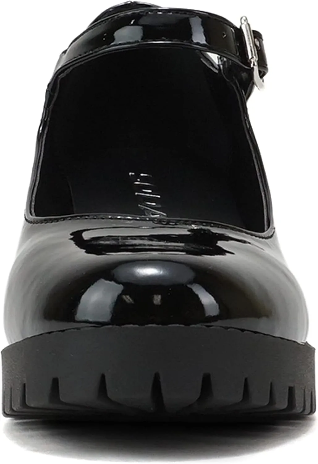Soda “Boxer” ~ Women Mary Jane Round Toe Chunky Block Heel Lug Sole Pump with Adjustable Strap
