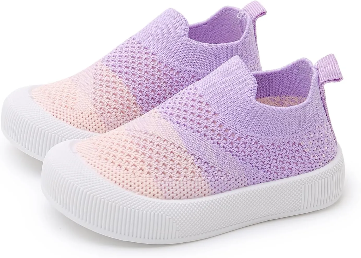 SOFMUO Baby Boys Girls Toddler Sneakers Kids Lightweight Knit Walking Shoes Mesh Breathable Tennis Trainers Shoe 1-3 Yrs…