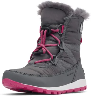 SOREL - Youth Whitney Short Lace Waterproof Snow Boots for Winter with Faux Fur Cuff