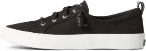 Sperry Women's Crest Vibe Sneaker, Black, 8 Wide