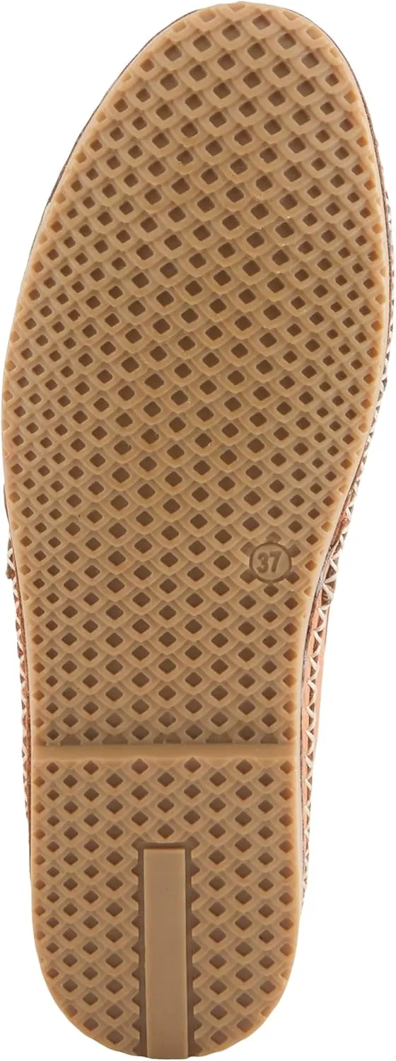 Spring Step Women's HIGHWEST Leather Slip-On Loafer with Perforated and Color-Blocked Whip-Stitch Detailing