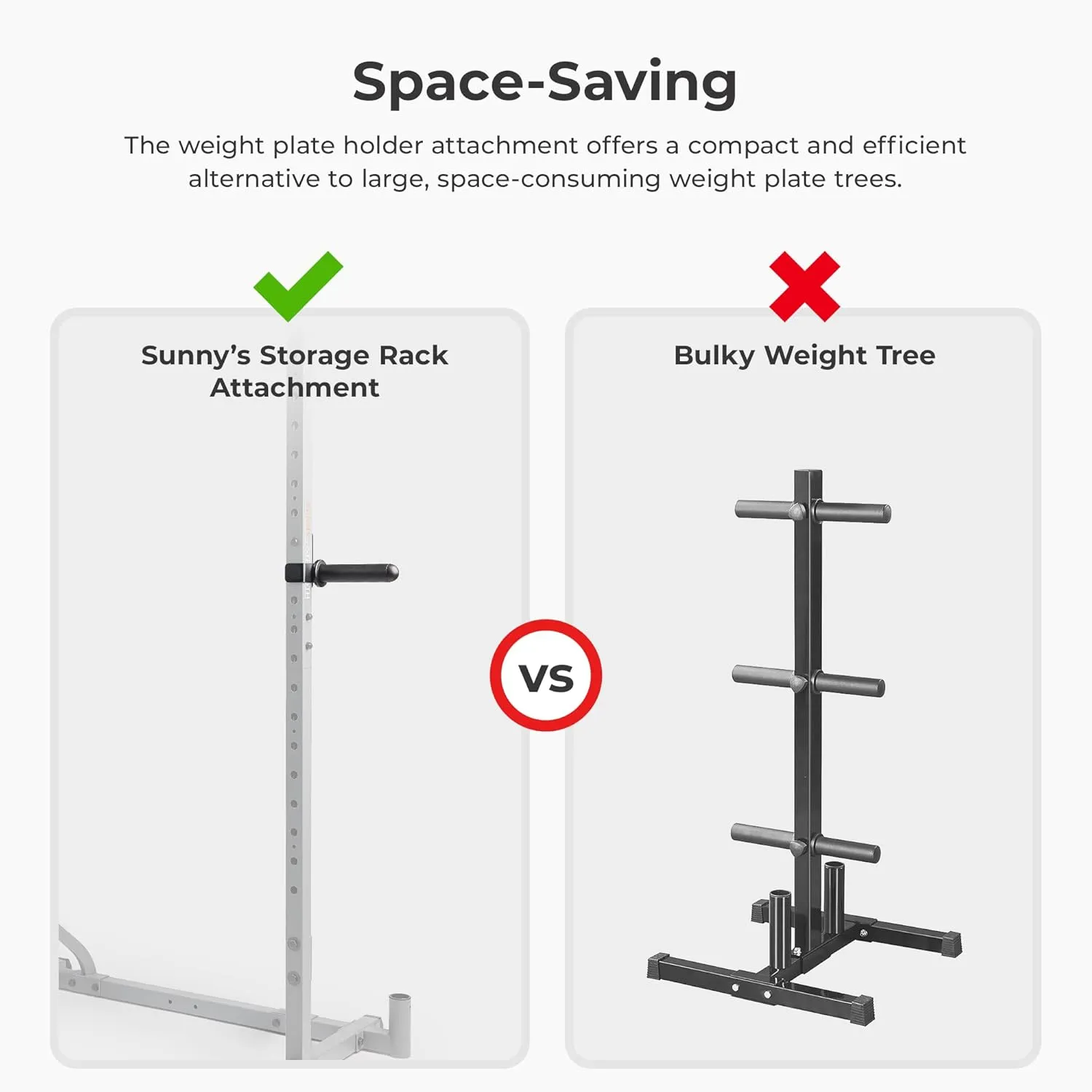 Sunny Health & Fitness Power Cage Squat Rack Upgrade Attachments, Dip Bar, Plate Bar Holder, Belt Squat, J Hook, Lat, Adapter, U Ring, Pull Up Bar, Landmine, Captain's Chair, Tricep Rope For Home Gym