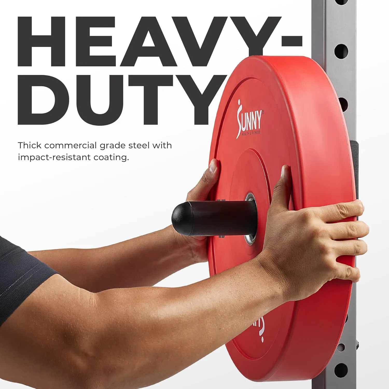 Sunny Health & Fitness Power Cage Squat Rack Upgrade Attachments, Dip Bar, Plate Bar Holder, Belt Squat, J Hook, Lat, Adapter, U Ring, Pull Up Bar, Landmine, Captain's Chair, Tricep Rope For Home Gym
