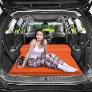 SUV Air Mattress, Self-Inflating Memory Foam Car Bed Mattress for SUV, Travel Camping Car Sleeping Pad with Storage Bag