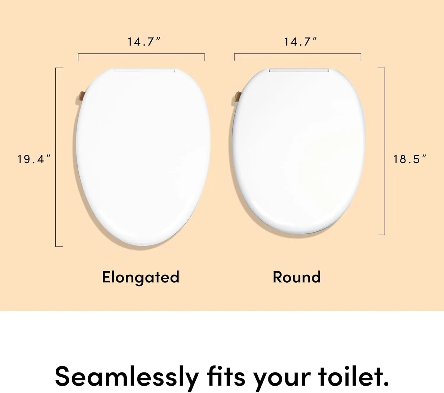 TUSHY Oasis Non-Electric Warm Water Bidet Seat (Elongated) | Self-Cleaning Dual Nozzles, Adjustable Temp & Pressure | 10-Min DIY Install, Soft-Close Lid, Sleek Design, Spa-Like Comfort, Bamboo Knob