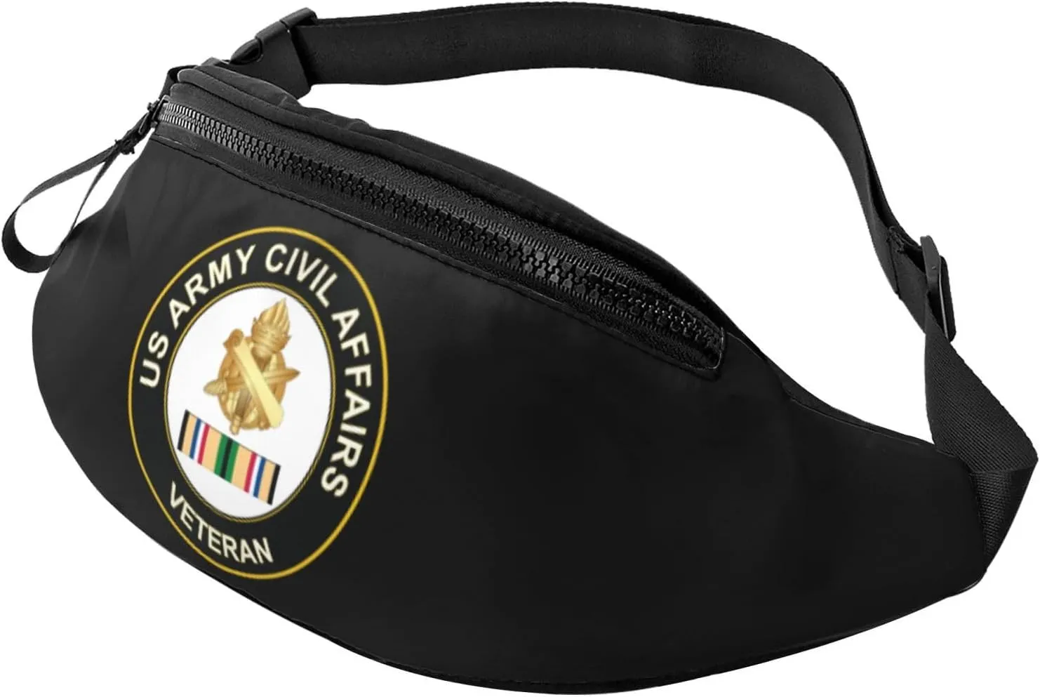 US Army Civil Affairs Gulf War Veteran Waist Bag Waterproof Sports Running Belt Bag Fanny Pack