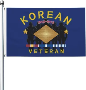 US Army Military Finance Corps Korean Veteran 3x5 FT Flag - Vivid Printing, Indoor Outdoor Banner with Brass Grommets