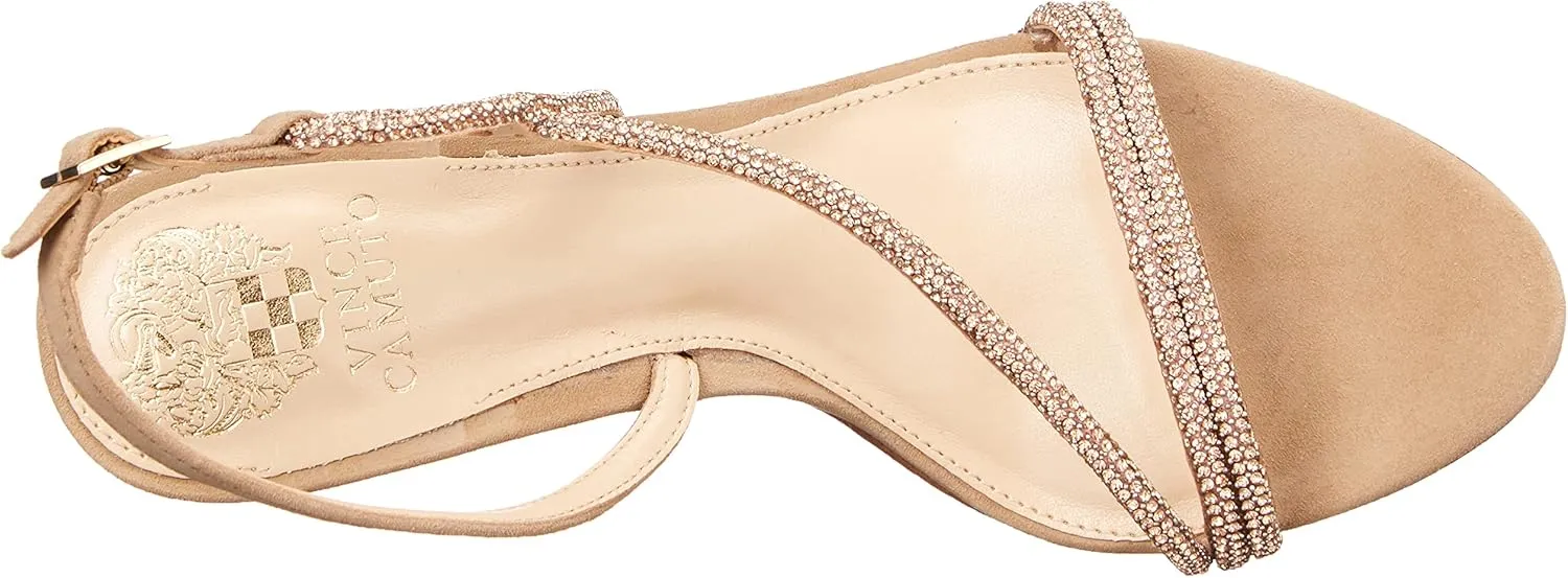 Vince Camuto Women's Footwear Luanna Crystal Strap High Heel Sandal Heeled