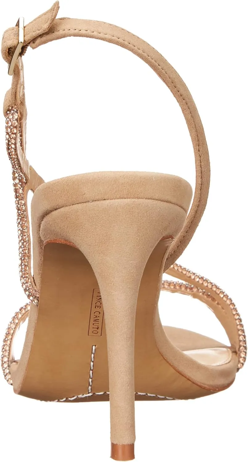 Vince Camuto Women's Footwear Luanna Crystal Strap High Heel Sandal Heeled