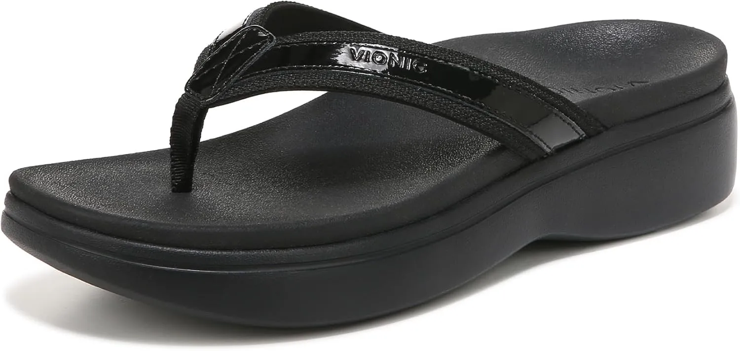 Vionic High Tide Ii Women's Platform Orthotic Sandal Black - 9 Medium