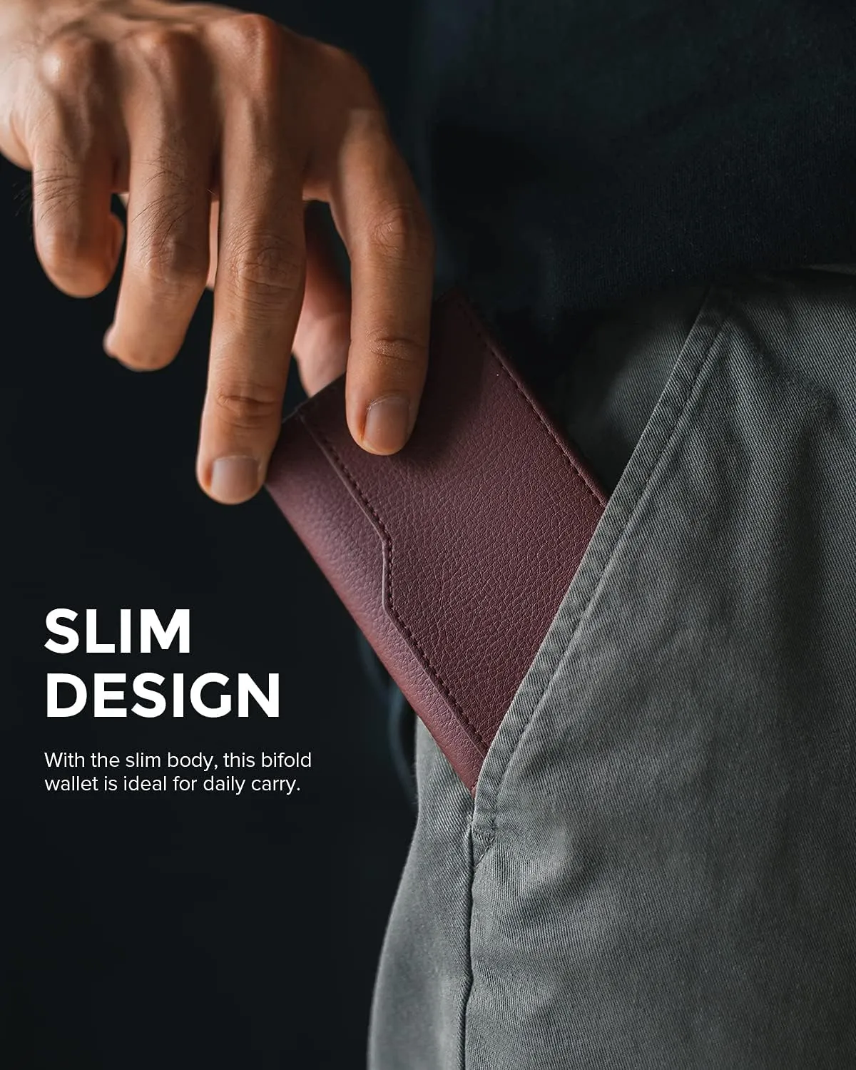 VULKIT Card Holder Wallet with Double ID Windows RFID Blocking Pop Up Wallet Minimalist Design for 12 Cards