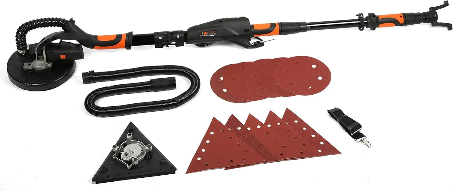 WEN DW5084 5-Amp 2-in-1 Variable Speed Dual-Head Drywall Sander with 15-Foot Dust Hose , Black