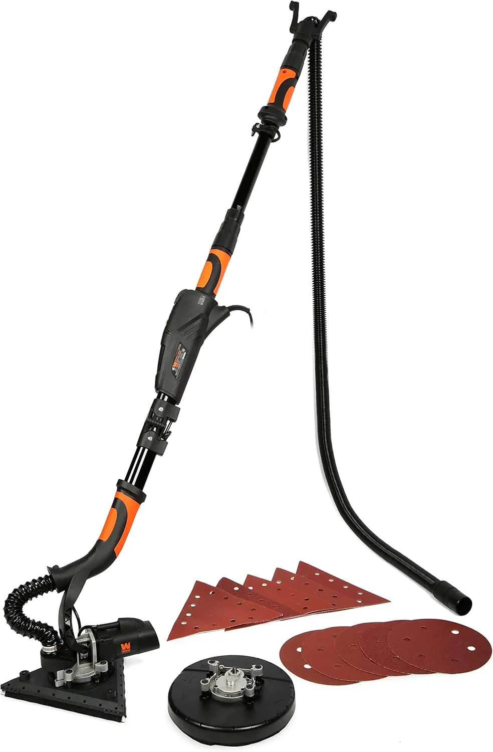 WEN DW5084 5-Amp 2-in-1 Variable Speed Dual-Head Drywall Sander with 15-Foot Dust Hose , Black