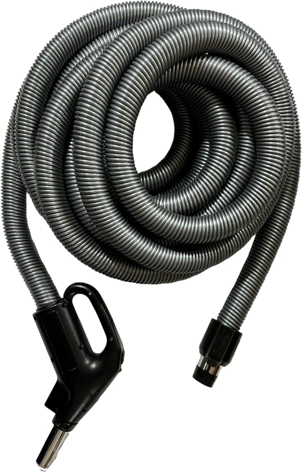 Wessel-Werk Electric Central Vacuum Hose 33 ft with 3-way On/Off Power Control Switch on Comfort Grip Hose Handle, Flush Handle Connection with Direct Connect Hose End Configuration, 1 Year Warranty